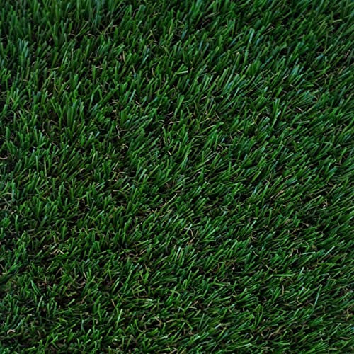 Gazon synthétique vert sombre autoplombant Pelouse artificielle hauteur 42 mm pour usage résidentiel Faux gazon idéal terrasse et balcon