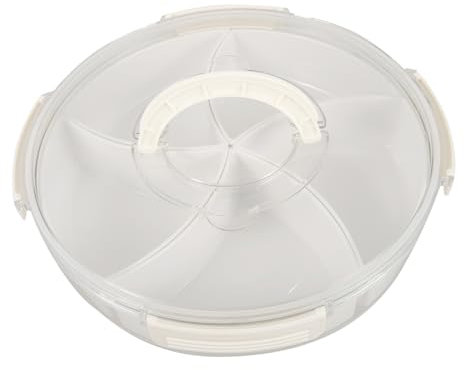 COLLBATH Snackbox Mit Deckel Und Fächern Tragbarer Organizer Für Snacks Obst Und Süßigkeiten Für Partys Picknicks Und Zuhause Hochwertiges Rutschfestes Material