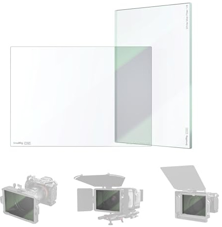 SMALLRIG 4 x 5.65 White Mist 1/8 Filter, Square Neutral Density Filter, 4mm Thick Multi-Layer Coated B270 Optical Glass, Compatible with Matte Box for Cinematic Photo Videography - 4743