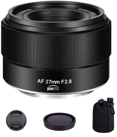 JINTU 27mm APS-C E-Mount Prime Lens – Ideal for Portraits Compatible with Fuji X-Mount Mirrorless Cameras XS10 X-A5 X-A7 X-M1 X-M2 X-E4 X-T1 X-T10 X-T2 X-T20 X-T3 X-T4 X-T100 X-T200 X-T30
