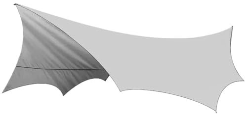 Zeltplane Camping Zelt Tarp 5,1 x 5,1 m große Campingplane, wasserdicht, achteckig, Schmetterling, for den Außenbereich, Sonnenschutz, Markise, Zelt, Schatten, Sonnenschutz, Strand, Touristenüberdachu