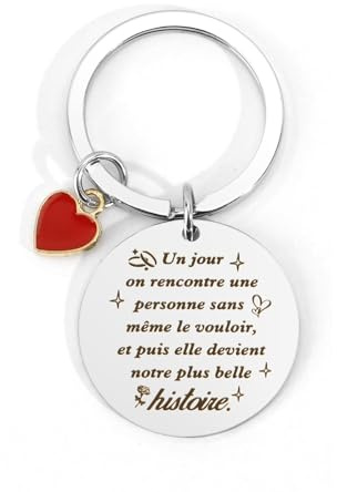Porte Clé Saint Valentin,Cadeau Pour Sa Copine,Cadeau Saint Valentin Femme,Idee Cadeau Couple,Cadeaux Pour St Valentin,Original Porte Clef Couple,Cadeau Anniversaire Homme Femme,Cadeau Couple Amoureux