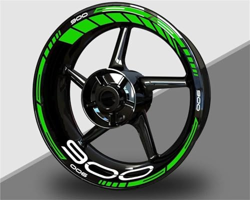 DTASMBD Ruedas Pegatinas para Llantas De Motocicleta para Kawasaki Z900 Z 900 2016-2023, Calcomanías Decorativas Reflectantes para Llantas De 17 Pulgadas Pegatinas para Rueda de Motocicleta