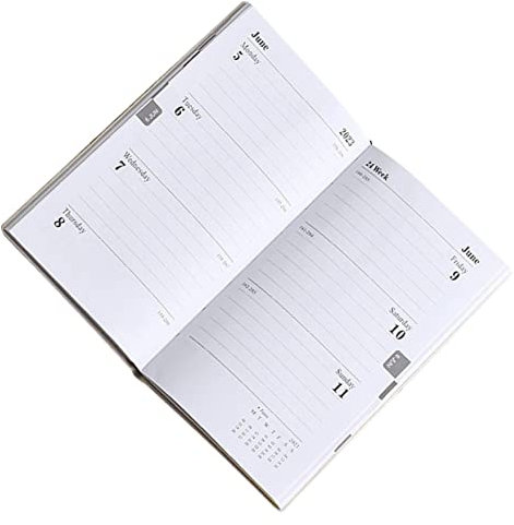 HAPINARY Englisches Planer-notizbuch Tragbarer Akademischer Planer Haushaltsnotizblock Terminkalender