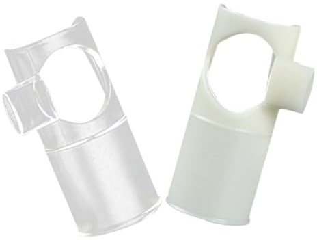 2 Stück Flötenmundstücke C/D Töne Nylon Flötenblashilfe Ersatzköpfe | Kompakte Bauform, Luftdichte Ausführung, Bruchfest und Formstabil, Präzise Tonerzeugung