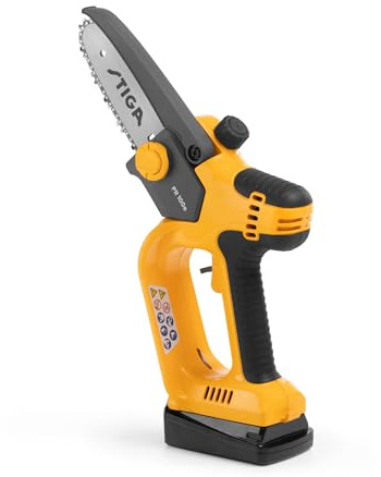 STIGA PR 100e Kit Akku-Baumsäge, 20 V 2 Ah Akku + Ladegerät – Integrierte Ölpumpe, Bis 120 Äste/50 mm – Für Leichten Baumschnitt