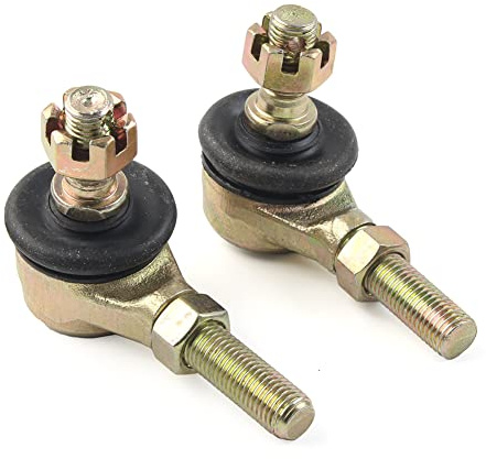 SIKUAI 2 piezas de rótulas izquierda, acero de 10-10 mm, rótula de extremo de barra de acoplamiento para 50/70/90/110/125/200/250 cc, quad, dirt bike, ATV, Go Kart