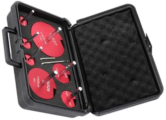 wisoolkic Kit de escariador de tuberías 7 tamaños. Escariador tuberías PVC. Innovador protector dados. Esencial para procesar varios tipos forma eficiente. Kit herramientas plomería