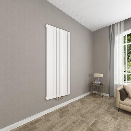 HAPAOSO Badheizkörper Handtuchheizkörper Handtuchhalter Heizkörper Flachheizkörper Mittelanschluss Horizontal Handtuchwärmer Badheizung 1600×602mm