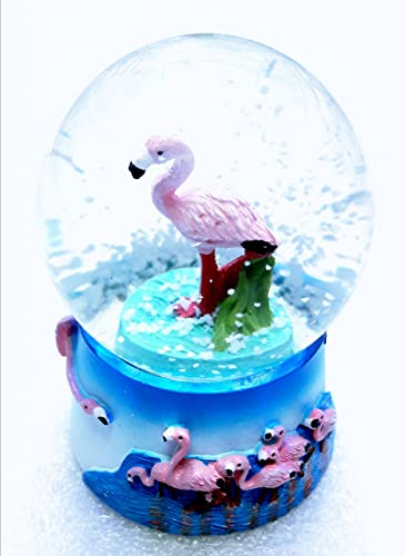 Idellia Petite Boule A Neige Flamant Rose