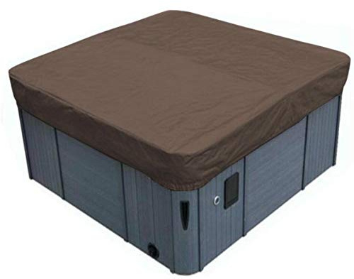 Asiacreate Outdoor Square Hot Tub Cover,Waterproof SPA Hot Tub Covers,86.6Lx35.4H,Brown