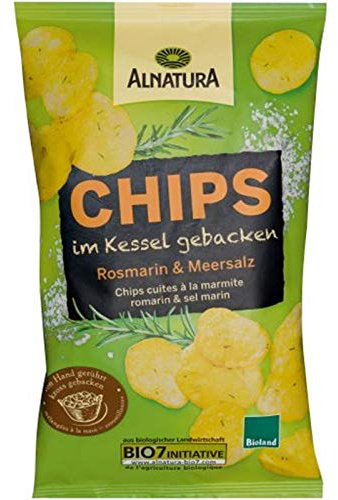 ALNATURA - Chips Cuites À La Marmite Romarin Et Sel Marin 125G - Lot De 4