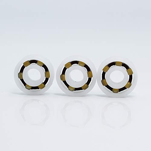 Kunststoff-Kugellager, 1 Stück POM-Kunststoff-Kugellager Glaskugel Nylonkäfig 6204 【20 x 47 x 14 mm】