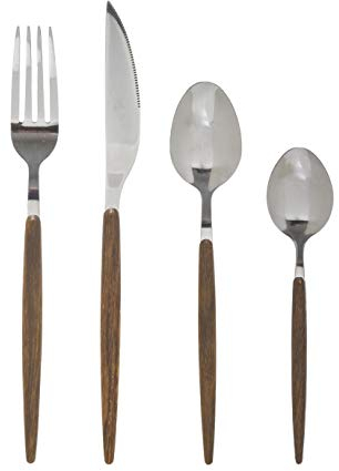 Secret de gourmet - Ménagère 24 Pièces Couverts en INOX modèle Amazonie