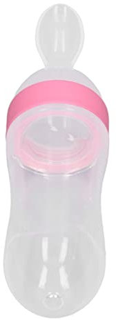 Cuchara para Comida para Bebés, Cuchara para Biberón Práctica y Práctica para Exteriores para Cocina en Casa (Rosa)