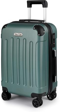 TANTOMI Handgepäck Koffer, Reisekoffer, Hartschalenkoffer Trolley Koffer Handgepäck mit Rollen, Koffer mit 3-Stelliges Codeschloss, Zahlenschloss Teleskopgriff, Suitcase für Reisen Geschäft