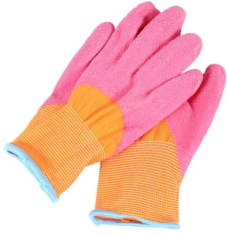 Yardwe 1paar Gartenhandschuhe Für Junge Mädchen Leichte Strapazierfähige Und Dornensichere Handschuhe Für Outdoor-aktivitäten Wie Gartenarbeit Und Krabbenfischen Für Kleine Hände