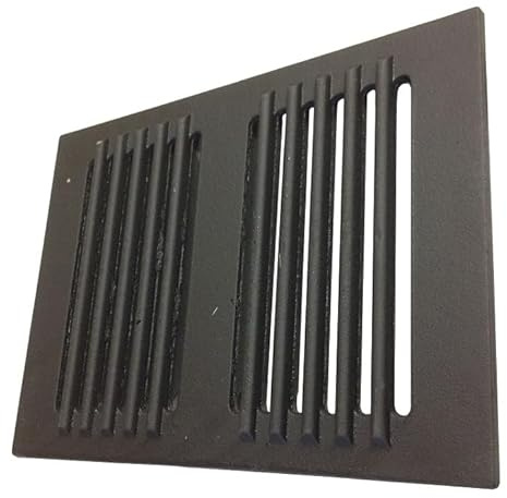 Rejilla de hierro fundido para chimeneas 31,8 x 24,8 x 1 cm
