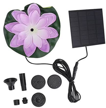 HANABASS Zarter Solar-blattblumenbrunnen Für Den Teich Automatisches Wasserspiel Perfekte Gartendekoration