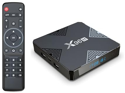 X96H Android 13.0 TV Box, Android Box con 4GB RAM 32GB ROM Allwinner H618 Quad-Core 64 bit ARM Corter-A53-CPU 6k 4K Risoluzione 2.4GHz/ 5GHz WiFi6 10/100M LAN Enternet Bluetooth 5.0