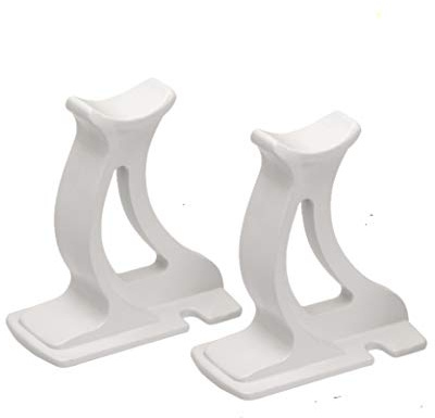 Valdern Paire de pieds universels pour radiateur en blanc | noir | gris anthracite - 100 mm (3,94) (blanc)