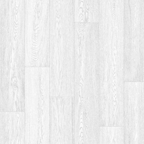 White Modern Wood Effect Anti-Slip Vinyl Flooring for Home, Shops, Offices, & Hospitals, 2.0mm Thick Cushion Backed Vinyl Sheet, 5 Years Warranty-2m(6'6) X 2m(6'6)-4m²