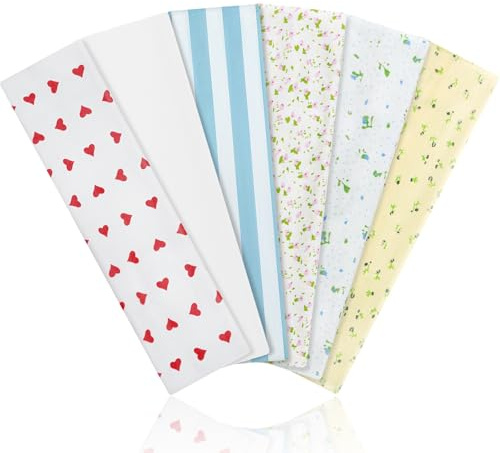 BELEVO Stirnband Damen Sport 6 Stück, Dünne & Breite Haarbänder - rutschfeste Weiche Headbands für Yoga, Fitness, Kosmetik (Blumenmuster & Einfarbig)