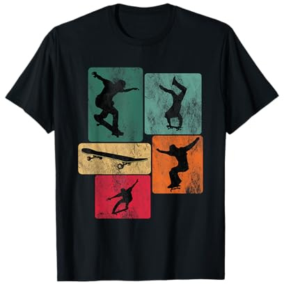 Skater Skateboard Stunt Skater Jungen Kinder T-Shirt