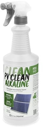 ErrecHome PV Clean Alkaline, Pulitore Alcalino per Pannelli Impianto Fotovoltaico, Pronto all’Uso, 1 L con Trigger