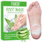 2 Pares Mascarilla Pies Exfoliante, Máscara Pies Peeling, Mujeres y Hombres Quitar Piel Muerta y Callos, Aloes
