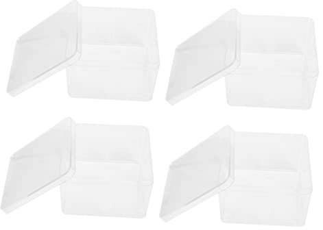 SEWOART 4pièces Boîte De Transparente Pour Échantillons Boîte Alimentaire Pour