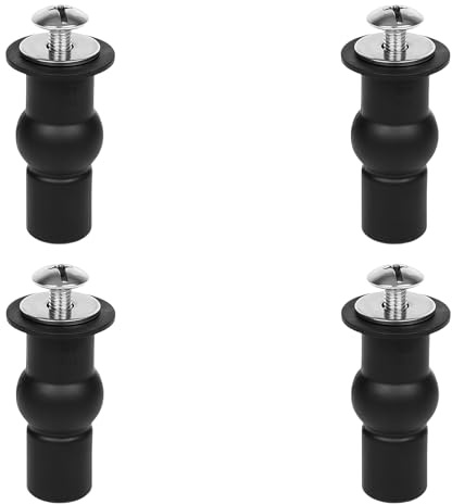 4 Pack Toilet Seat Screws, Toilet Seat Screws Fittings | Universal Toilet Lid Seat Hinges Bolts Toilet Seat Fittings for Top Mounting Hardware Toilet Seats Hinges