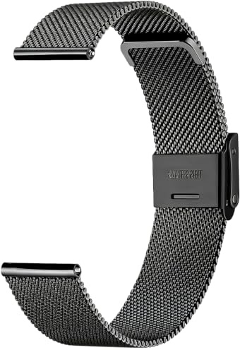 Sundara 22mm Edelstahl Milanese Mesh Armbanduhr Kompatibel mit Samsung Garmin Venu 2 3 für 45mm/Galaxy 46mm/Gear S3 Frontier/Huawei GT4/GT3/GT2 46mm mit Schnellverschluss für Unisex