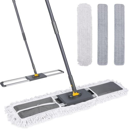 Mashome Mocoo Industrial per Paviment,3 Panni in Microfibre Riutilizzabil,Per Ufficio,Garage,Albergo