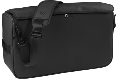 Wilson Sideline Fußball, Schwarz, Tasche für DREI Bälle