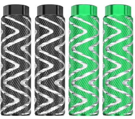 QUARKZMAN Paar Fahrrad BMX Pegs Aluminiumlegierung mm Öffnung Hintere Stunt Pegs Anti-Rutsch Fußpedale für Mountainbike Rennrad BMX Schwarz & Gelb