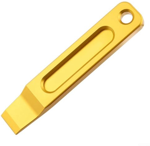 Jonikuper Strumento pinza freno per freni a disco idraulici, chiave per asta di spinta per reset del pistone, in lega di alluminio, compatibile con Mountain For Bike Brake Maintenance (oro)