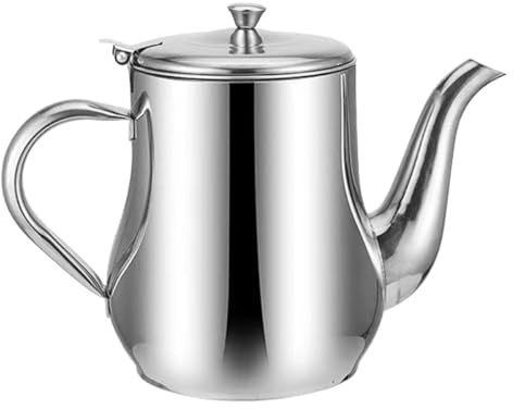 SEWACC Olla de Aceite con Filtro de Acero Inoxidable 24 Oz, Recipiente para Guardar Aceite Usado con Vertedor Preciso y Malla Filtrante, Adecuado para Cocina Doméstica y Profesional