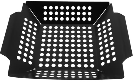 ifundom Panier à Griller Extérieur Multifonction pour Barbecue, Ustensile Barbecue Extérieur Stable Revêtement Antiadhésif, Compatible Fours et Grilles, pour Cuisson en Plein Air