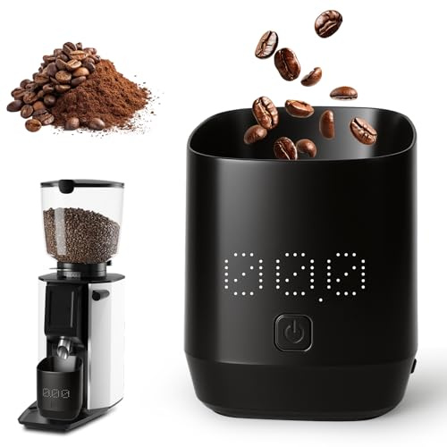 Báscula de Café Mini Recargable con Temporizador, Báscula Digital Portátil, Taza dispensadora de café digital, pantalla LED invisible, para Espresso y Café de Filtro, Ideal para baristas