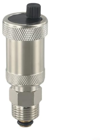 Válvula de purga automática de radiador de latón de 1/2 pulgada para sistemas de calefacción central, desaireación de alta presión, 12 bares