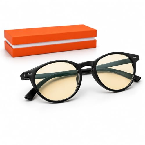 SILAC - 7405 - Lunettes de lecture anti-lumière bleue pour homme et femme | Protection écran ordinateur, tablette et gaming – Monture noire – Verres anti-rayures – Dioptrie +1,00 à +3,50