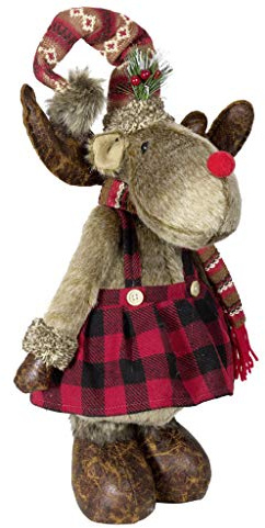 Christmas Paradise Winterlicher Deko Elch Rentier Weihnachtsdeko Größe ca.55cm