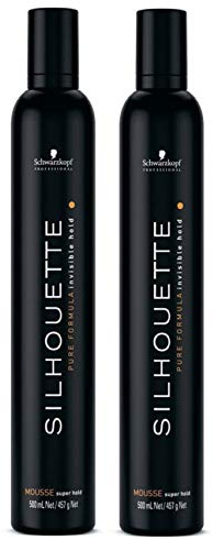 2er Super Hold Mousse Haar Schaum Silhouette Styling Schwarzkopf 500 ml
