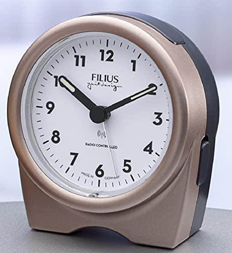 Filius Zeitdesign Funkwecker kupferfarbig (Rosegold, Kunststoff)