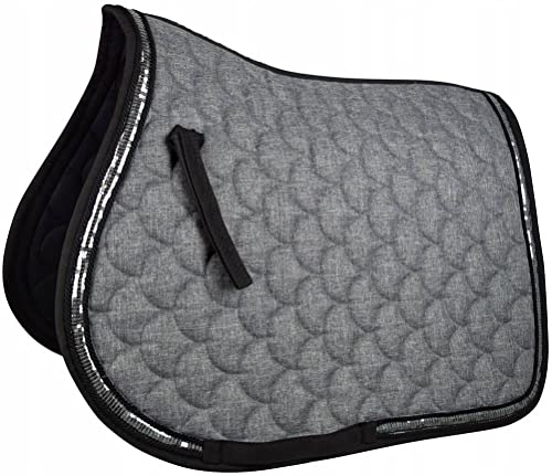 Horsenjoy Schabracke Shine Dressurschabracke (grau)