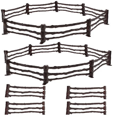 Toddmomy 20pièces Clôture Miniature pour Jardin De Accessoires pour Modèles De Ferme Et Paddock Et Éducatif