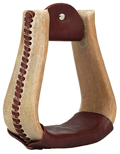 Weaver Leather Unisex-Erwachsene 7,6 cm RL COVRD OVR VISL Steigbügel, BU, burgunderfarben, 3-1/4 Neck, 3 Tread, H 6-1/4 W