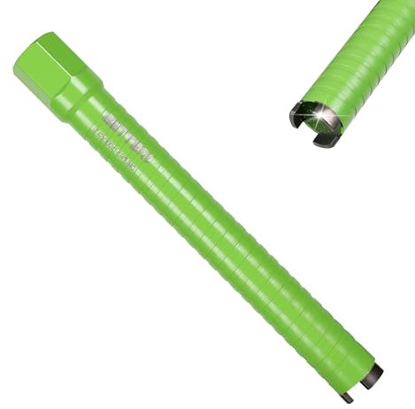 BETTERI Kernbohrer 42mm Micro Percussion, 1 1/4 UNC Turbo Diamantbohrkrone Nutzlänge 300mm, Kernbohrkrone Beton für Trocken-bohrkrone