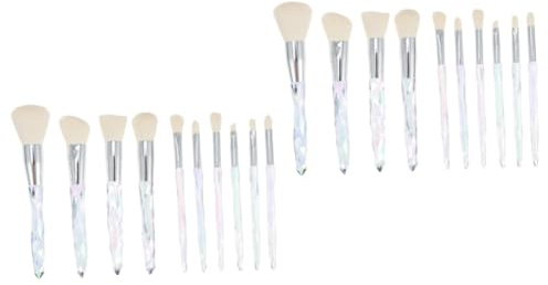 MAGICLULU 20-teiliges Make-up-pinsel-set Mit Kristallgriff Weiche Nylonfaser Insgesamt Für Gesicht Augen Und Lippen Für Frauen